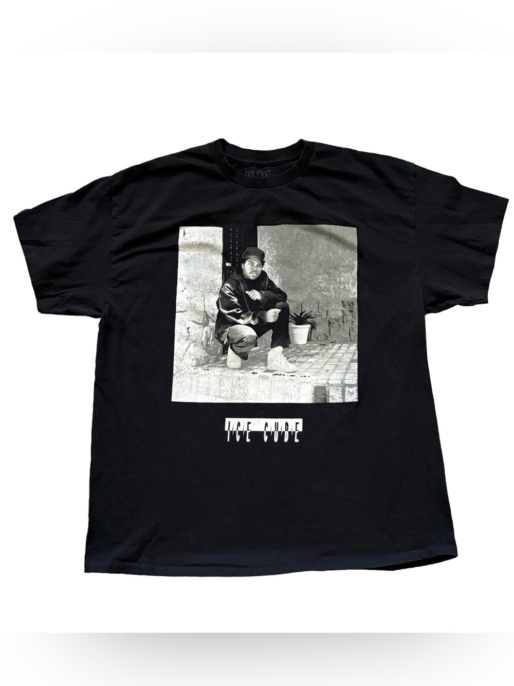 Ice Cube Graphic Rap T Shirt Black Men’s XL Hip Hop Streetwear Tee